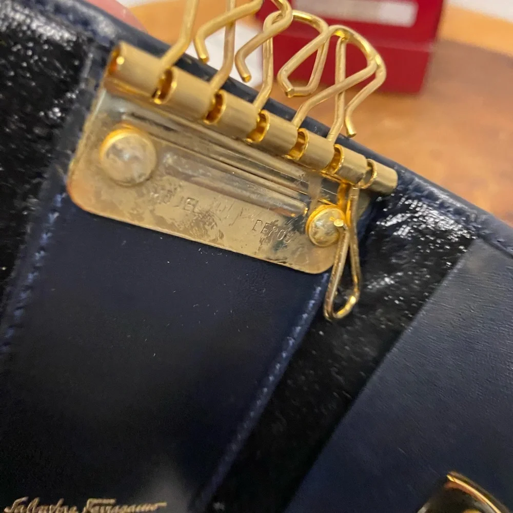 Salvatore Ferragamo Vintage Key Holder Key Fob In Box